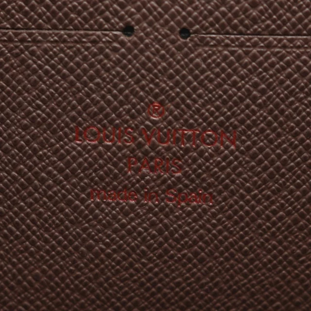 Louis Vuitton Long Brown Round Brown Wallet Damier Ebene Zippy - Picture 4 of 8